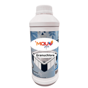 Granuchlore Chlore Granulé pour Spa et Piscine - 1 kg - Dissolution Rapide et Action Immédiate - Formule Stabilisée pour Désinfection Durable - Compatible Tous Systèmes de Filtration