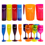 Lot de 24 Verres Incassables en Polycarbonate - 300 ml, Transparent, Résistants aux Chocs et Températures, Utilisation Intérieur/Extérieur, Idéal pour Piscine et Spa