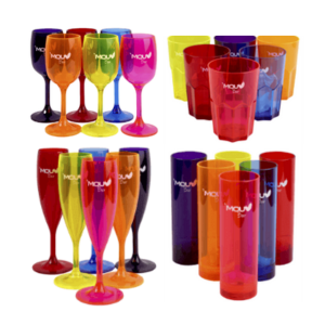 Lot de 24 Verres Incassables en Polycarbonate - 300 ml, Transparent, Résistants aux Chocs et Températures, Utilisation Intérieur/Extérieur, Idéal pour Piscine et Spa