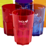 Lot de 6 Verres Mouv'Bar Incassables - 350 ml, Design Élégant et Résistant, Matériau Acrylique Anti-Chocs, Compatibles Lave-Vaisselle, Idéal pour Piscines, Spas et Réceptions