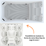 Spa de Nage Bi-Zone mouv'spa